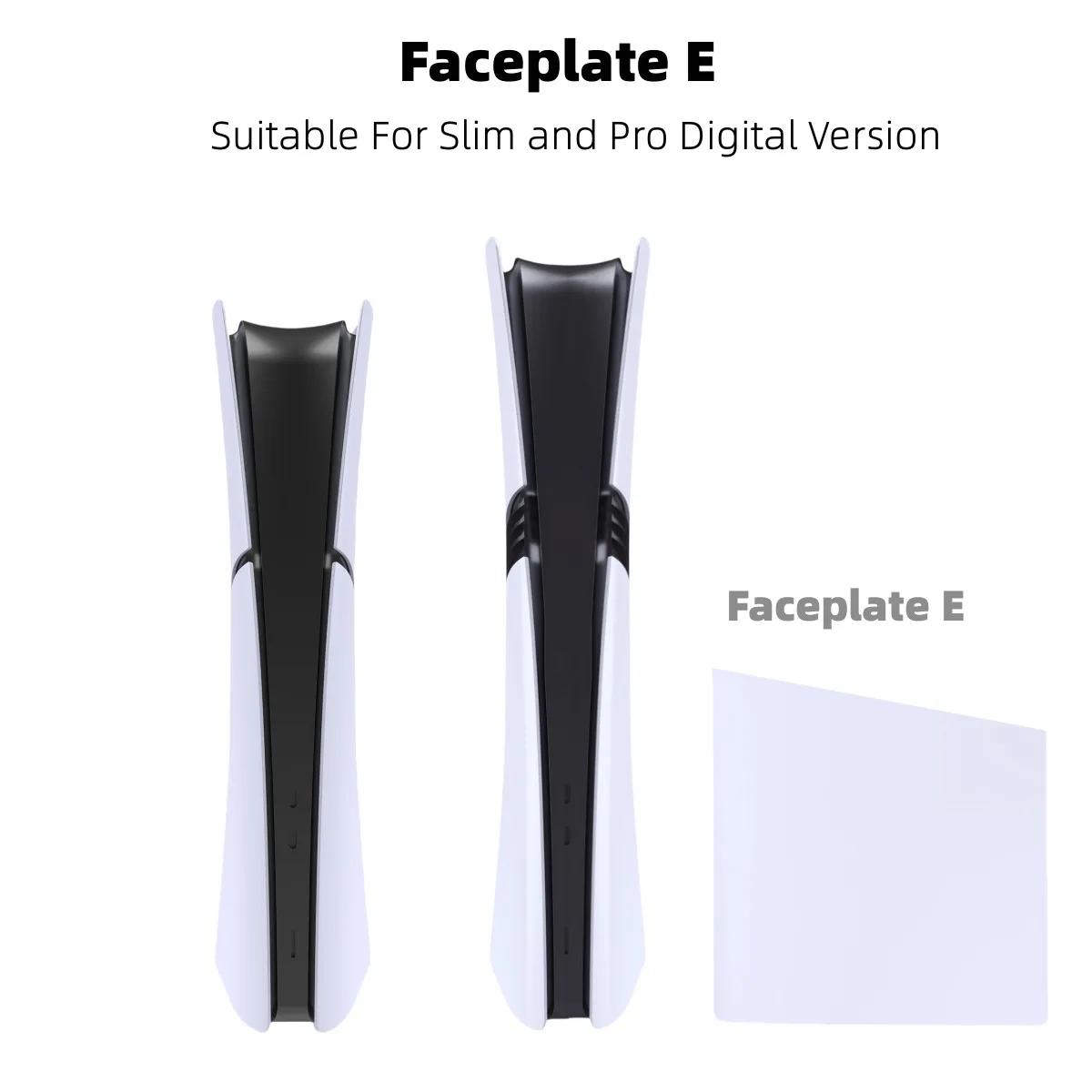 Replacement White Digital E part Faceplate For PS5 Pro PS5 Slim Case Side Shell Dustproof For PS5 Slim/Pro Console Accessories