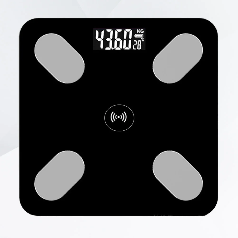 

Smart Digital Scale Electronic Health Weight Scale Body Fat Monitor Multiple User Profiles Auto On/Off Black
