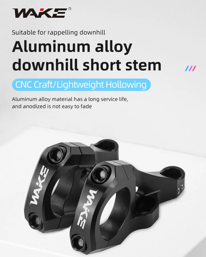 Wake DH/AM/FR MTB Bike Vorbau CNC Aluminiumlegierung Downhill Fahrrad DIRECT MOUNT VORBAU Lenker 31.8mm für BMX Radfahren Ultraleicht – Detail 2