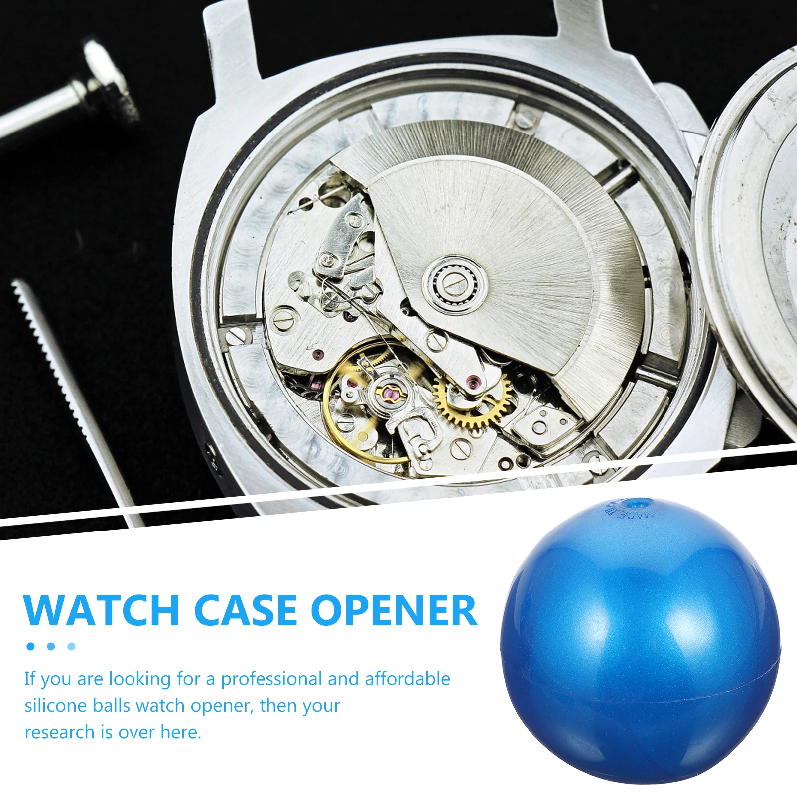 

2pcs Silicone Balls Opener Lightweight Durable Sturdy Long Service Time Inflatable Space Saving Practical Easy Use for Watch