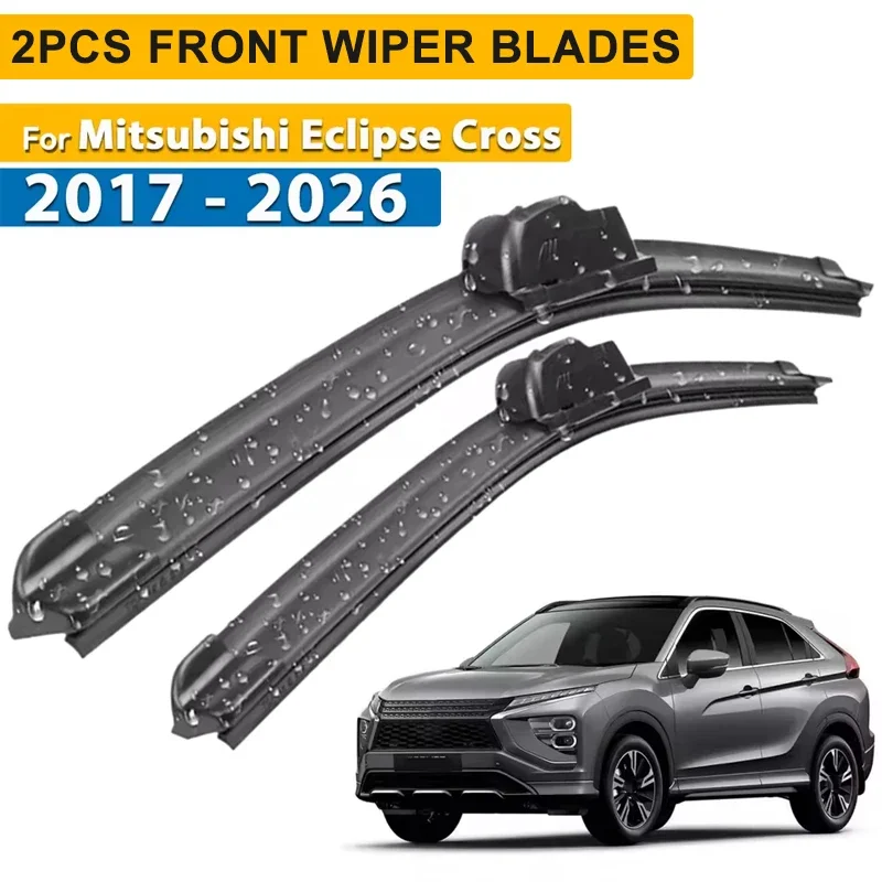 Wiper Front Hybrid Wiper Blades For Mitsubishi Eclipse Cross 2017 - 2026 Windshield Windscreen Window Brushes 24+20