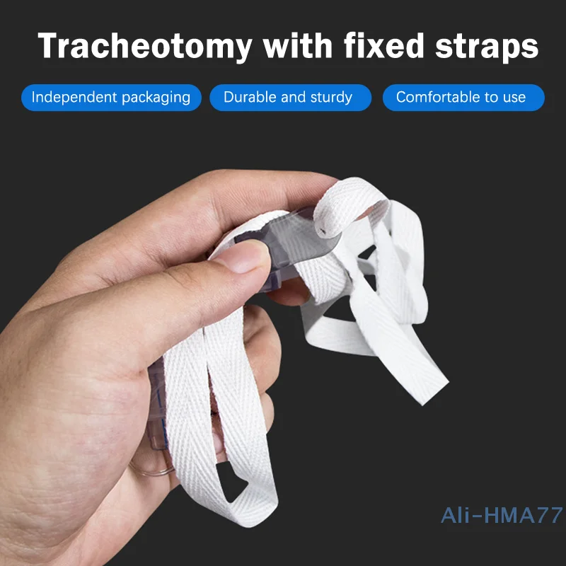 Tracheostomy Tube Fixation Belt Conduct Fixation Of Bronchial Tube Cutting Metal Sleeve Tracheal Duct Fixed Throat Strap