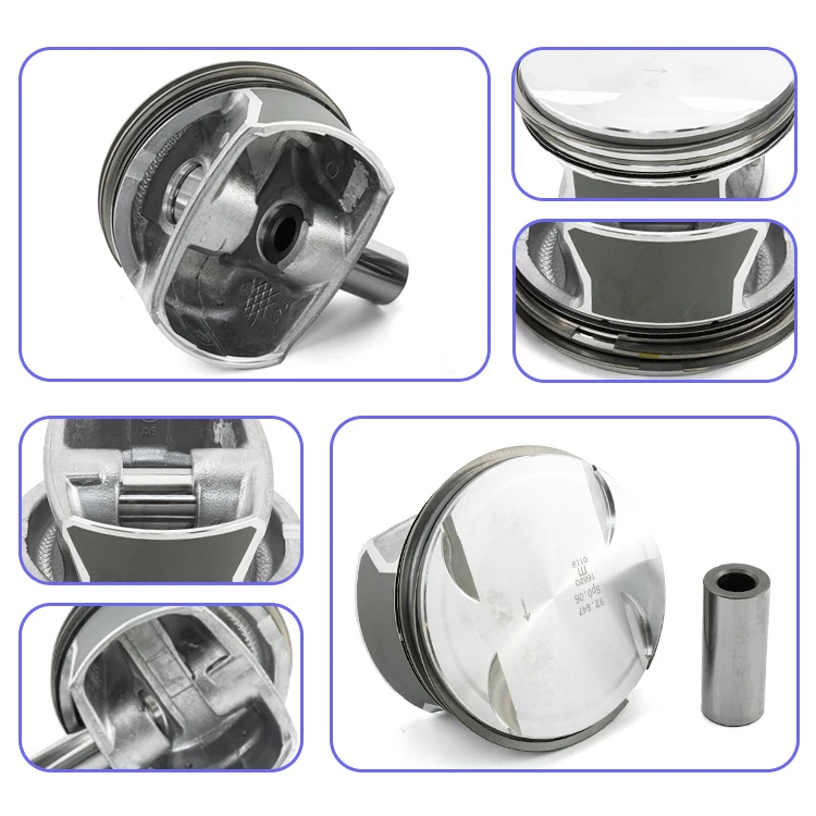 Stock High Quality Engine Piston Set 6 Cylinder Car Pistons 2720308917 For Mercedes-Benz 272 E35 M273 Large Cylinder Diameter