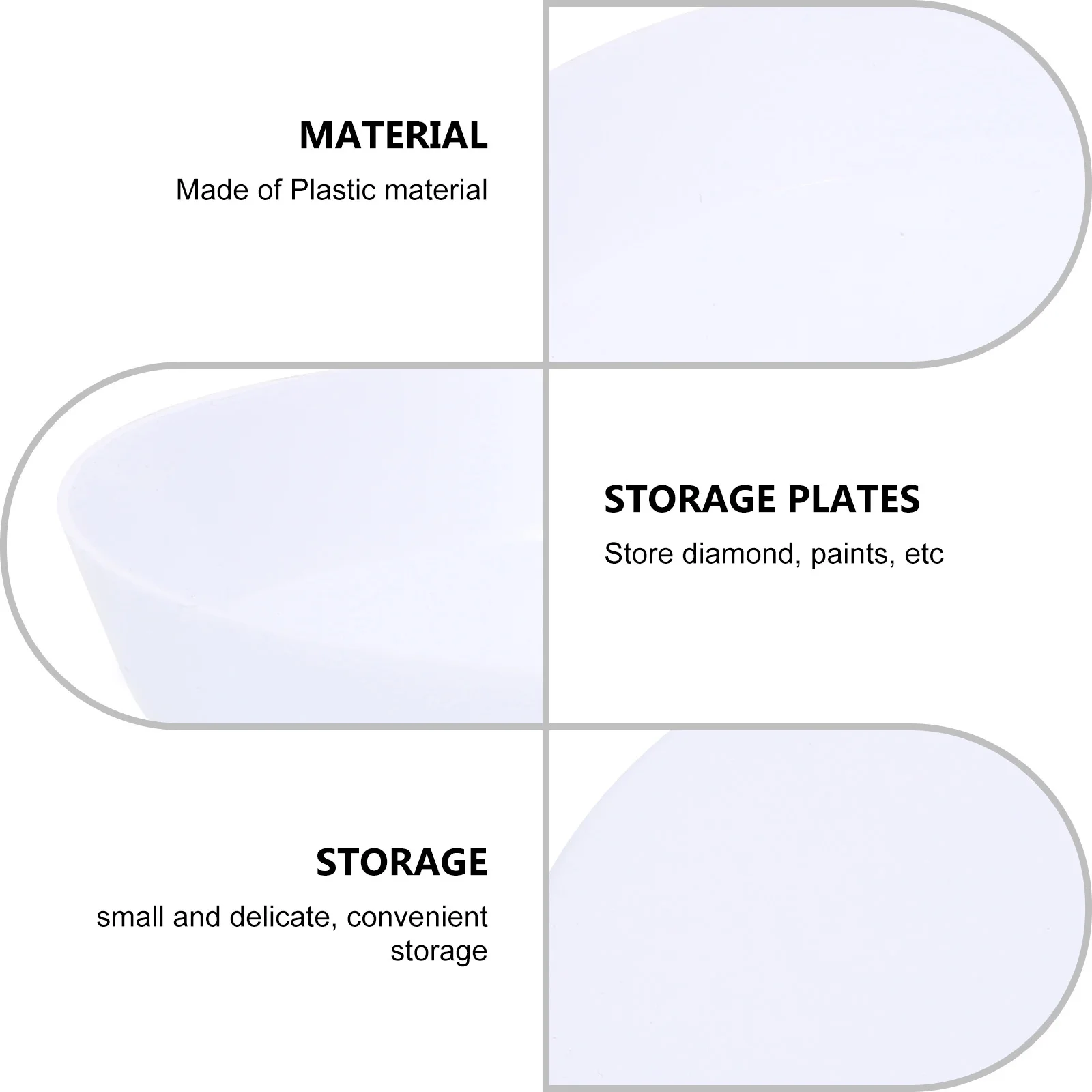 

80Pcs Diamond Storage Holders Nail Charm Storage Trays Environmentally Friendly Material Easy to Clean Humane Design