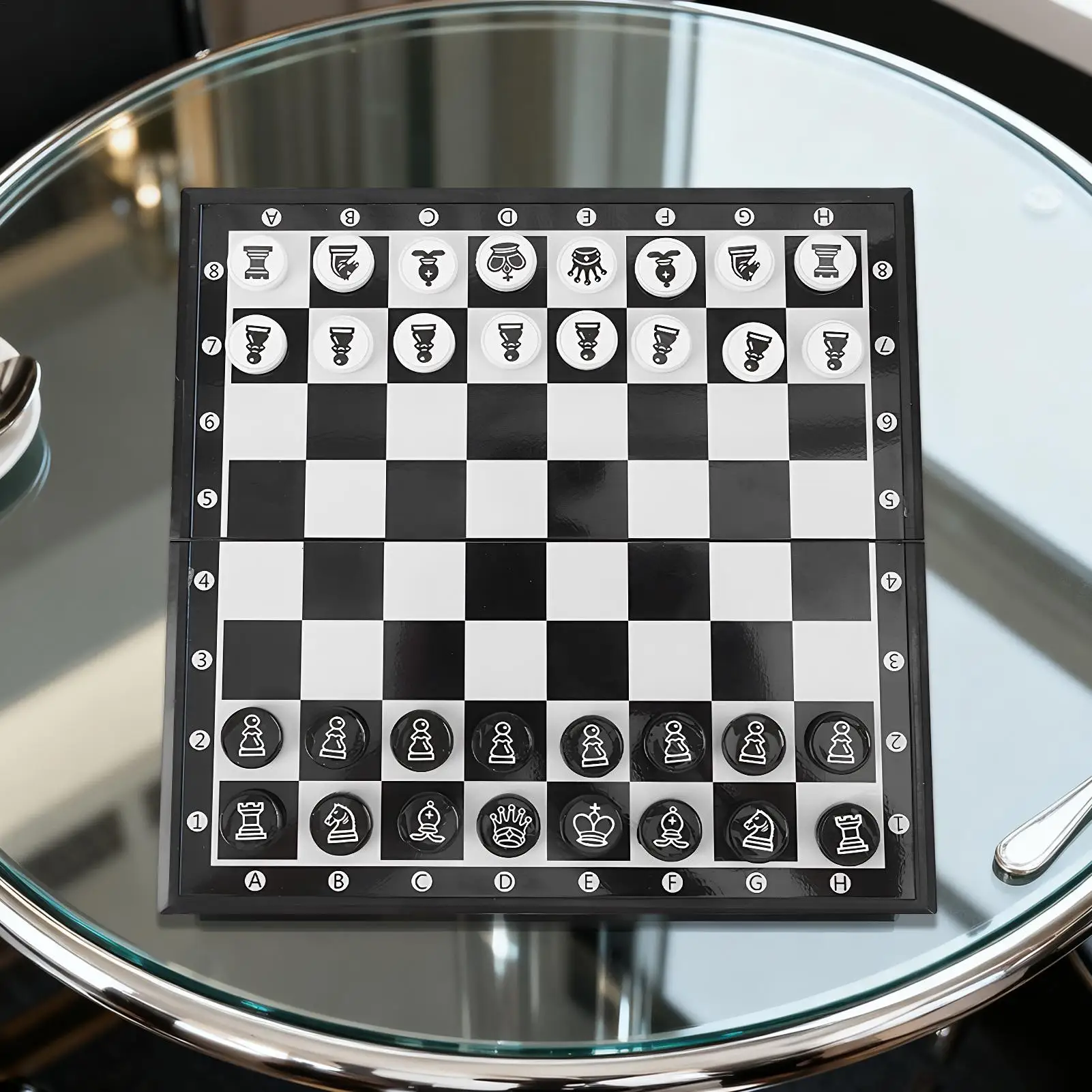 مجموعة الشطرنج للأطفال المغناطيسي طوي رقعة الشطرنج لعبة الشطرنج للأطفال البالغين المبتدئين المهنية اللعب السفر المنزل الجدول
