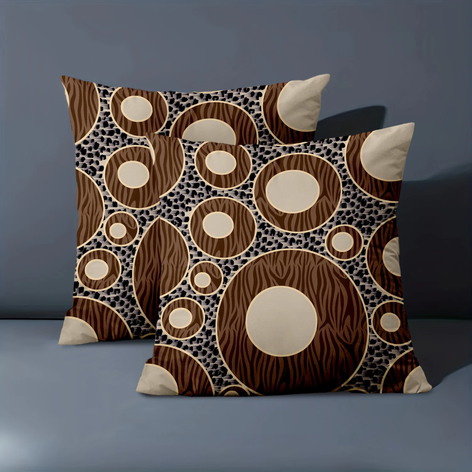 1 Pieces Wild Geometric Leopard Print Throw Pillow Covers Pattern Cushion Cover Suitable for Sofa Bedroom Car Pillow Cover