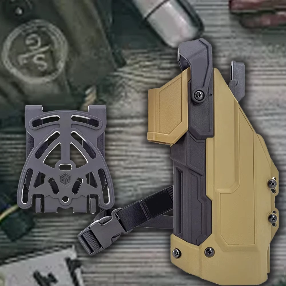 

Tactical Pistol General Holster GLk17/19 92/92G/QSZ92 Modular Belt Holster for Outdoor Hunting Handgun CS Airsoft Shooting