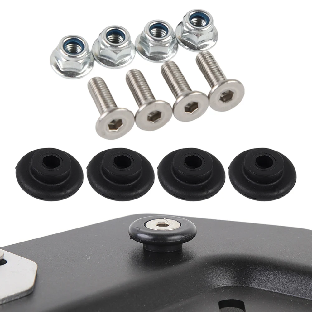 4pcs/set Motorcycle Tail Top Box Helmet Trunk Bracket Base Plate Bushing Pad Buckle Motorcycle Accessories