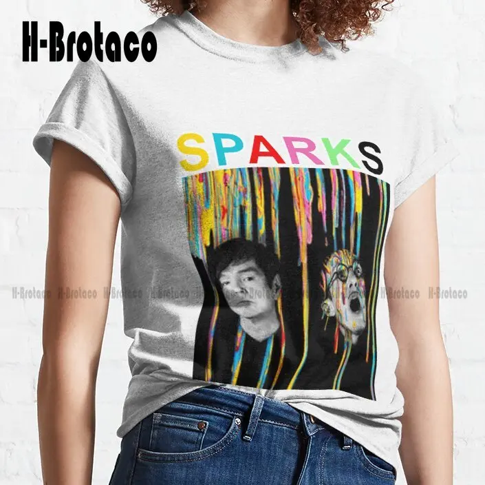 Sparks Band, Funny Trending T-Shirt Womens Fishing Shirt Custom Aldult Teen Unisex Digital Printing Tee Shirts Make Your Design