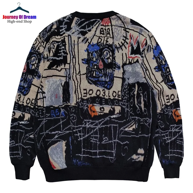 Mixed Style Winter Marke Pullover Vintage Vintage Strick Jacquard Hip Hop Casual Fashion Herren Damen Cardigan Pullover Pullover