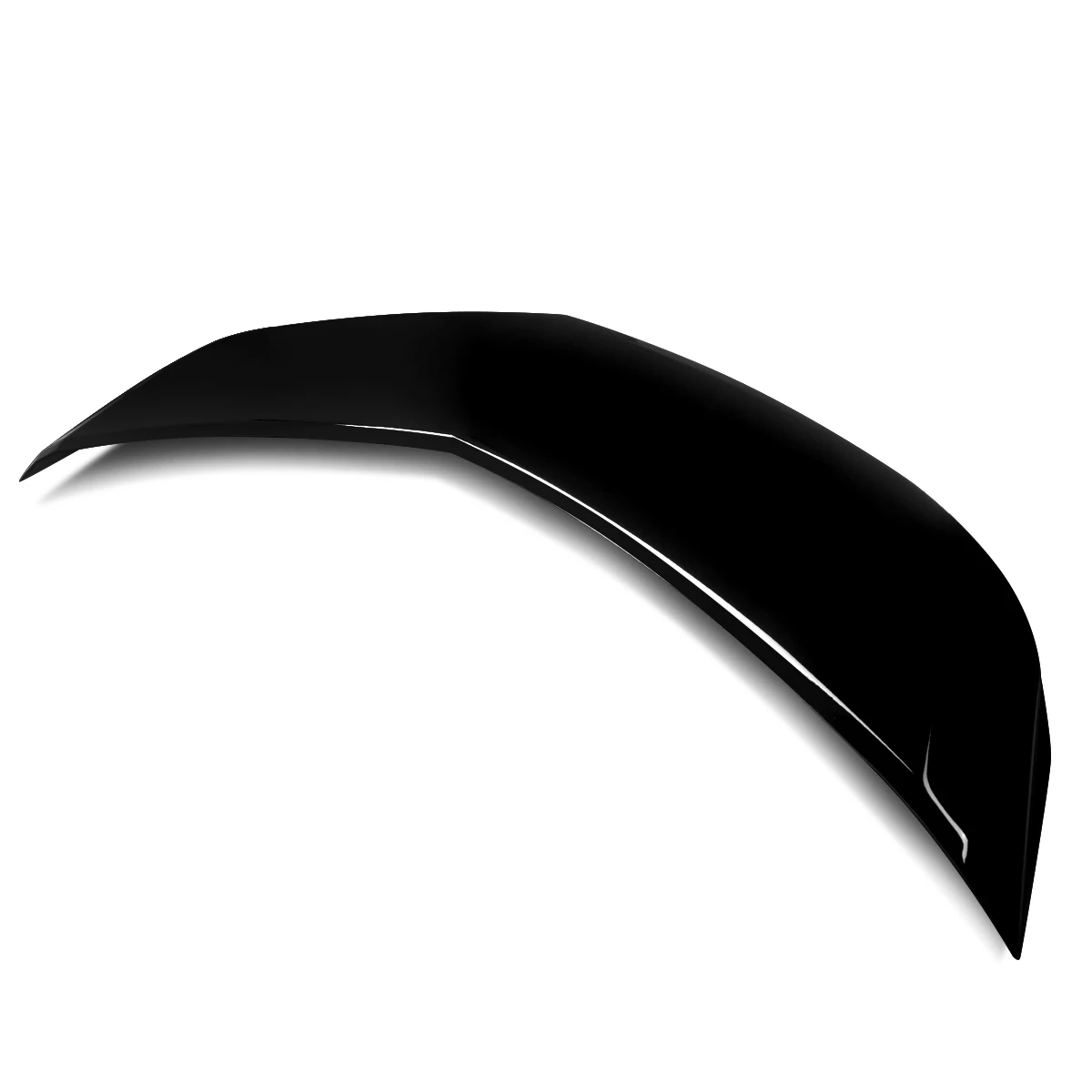 سبويلر خلفي على شكل حرف V لـ 2013 2014 2015 2016 2017 كاديلاك XTS سبويلر أجنحة صندوق السيارة الخلفي ABS مظهر من ألياف الكربون أو أسود لامع #4