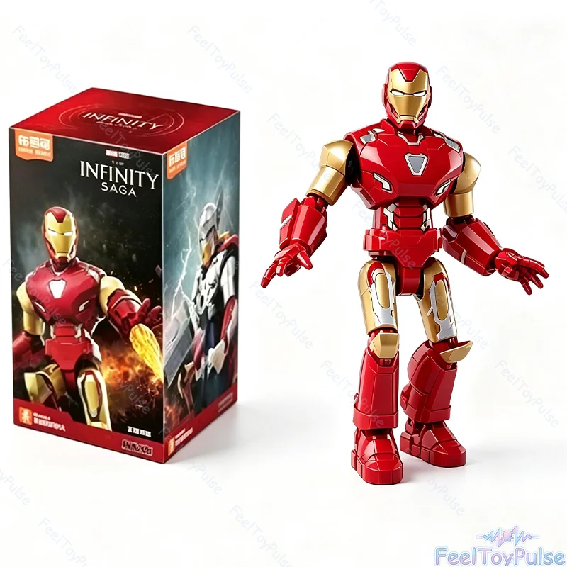 [Authentic] BLOKEES Marvel Avengers Action Figure Building Blocks Toy Iron Man Captain America Thanos Collectible Gift Set view 6