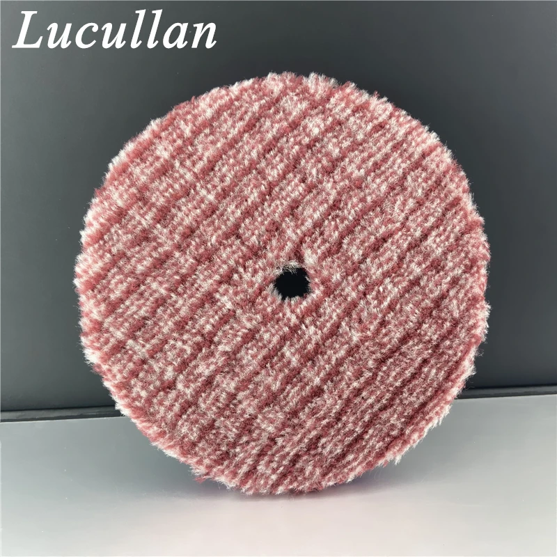 Lucullan Premium Super Soft 5\'\' Hair Side Detailing Buffing Sponge DA Polisher Use Wool Cuting Pad