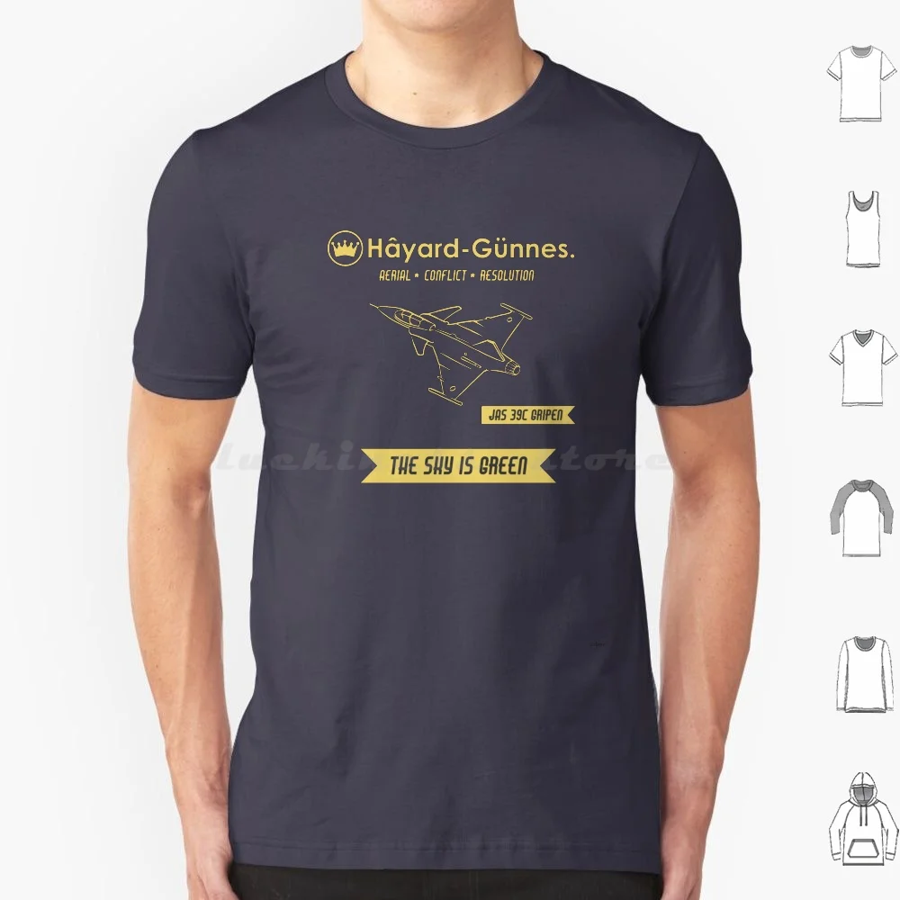 Hayard-Gunnes T Shirt 6xl Cotton Cool Tee Gripen Ace Combat Sweden Jas 39 Fighter Jet Fighter Injokes Jet Corporate Logo Saab