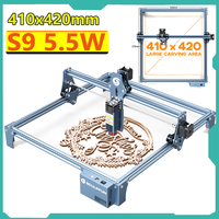 SCULPFUN S9 5.5W Laser Engraving Machine 410x420mm Carving Area Laser Engraver Full-Metal CNC High Precision sewing machine Tool