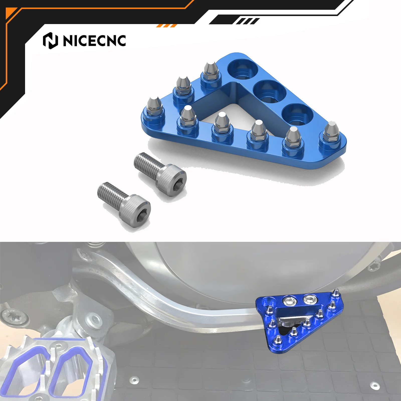 

NICECNC For Sherco SE-R 300 SEF-R 300 SE-R 250 SEF-R 250 2014-2019 SEF-R 450 2015-2019 2018 2017 Rear Brake Pedal Step Tip Plate