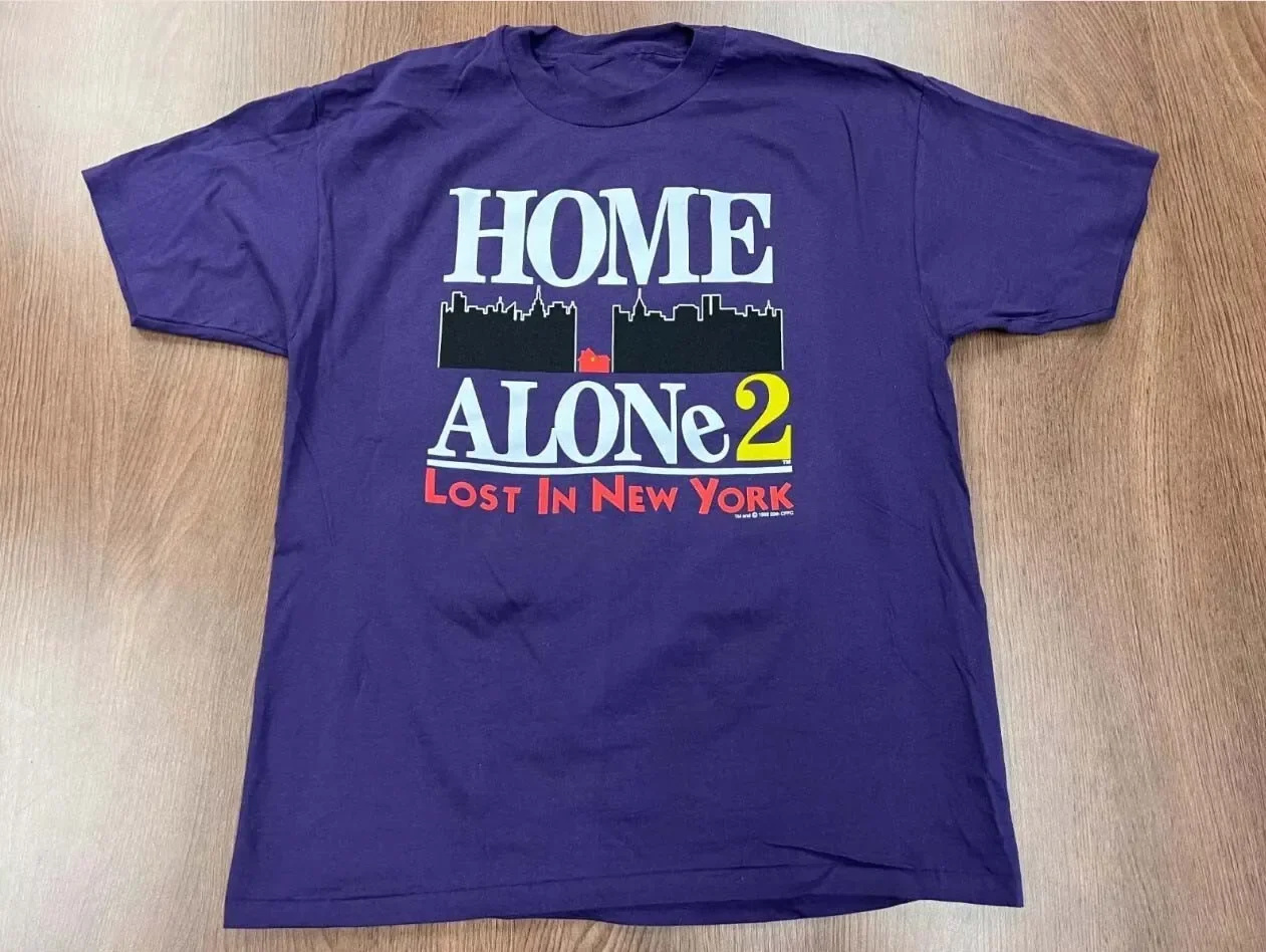 VINTAGE HOME ALONE 2 T SHIRT LOST IN NEW YORK MOVIE PROMO TEE 1992 S-4XL