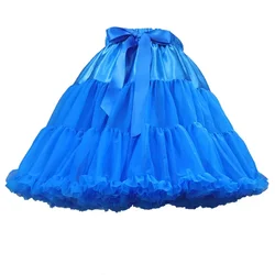 Lolita Skirt Cosplay Petticoat Women Girls Tutu Mini Dress Blue Red Black Pink Purple Green Yellow Orange