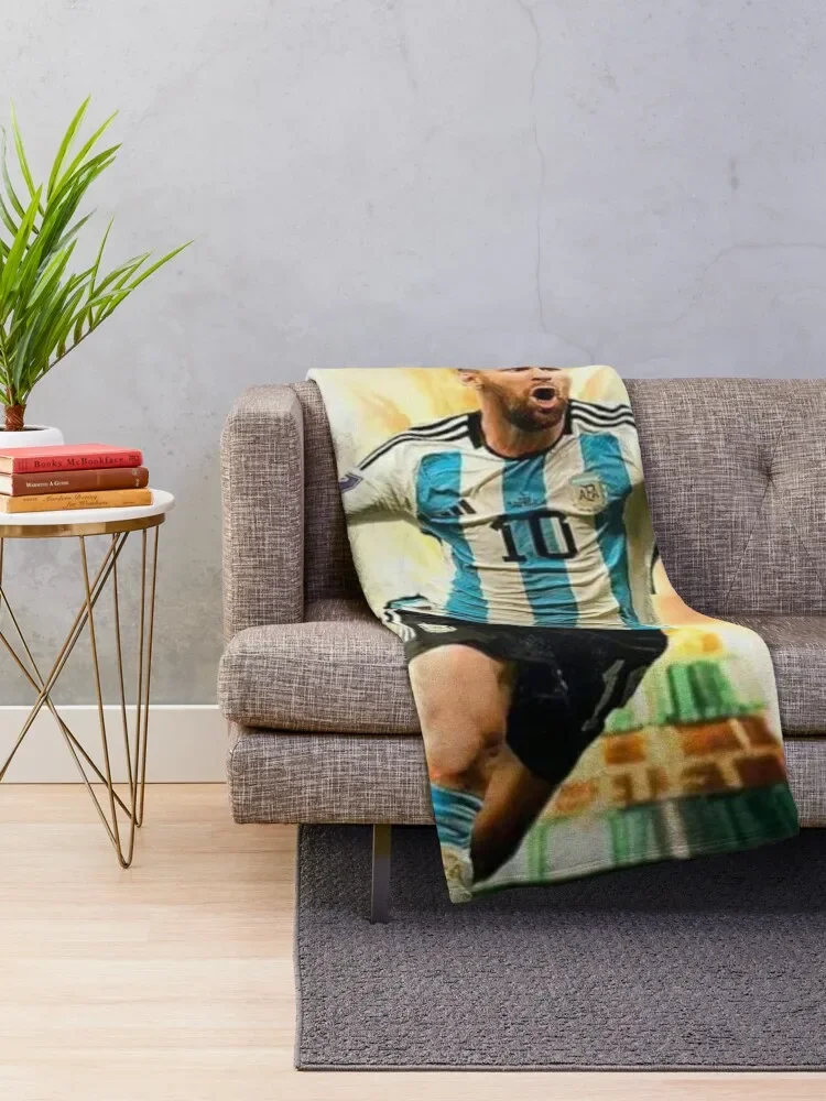 Messi Throw Blanket christmas gifts Soft Plush Plaid Blankets