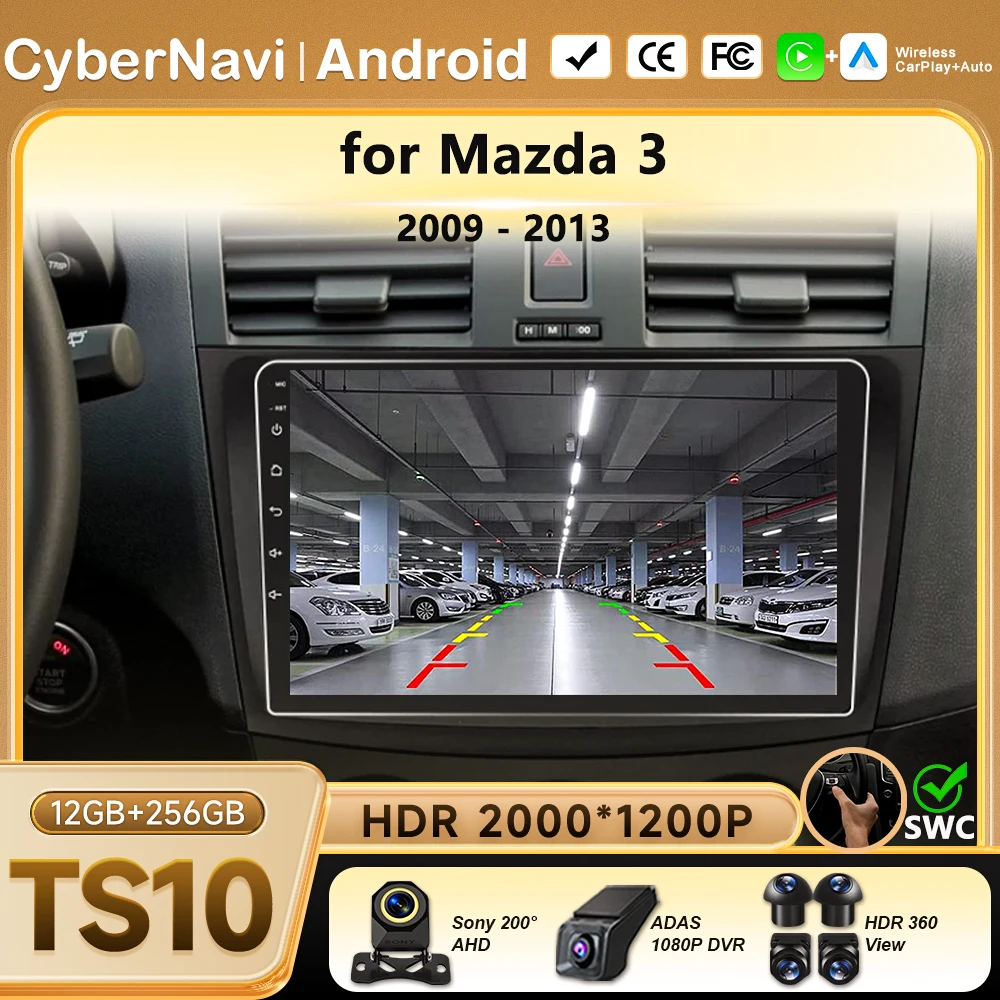 

Car Radio For Mazda 3 2010 2011 2012 2013 Multimedia Player Carplay Android Auto Auto radio GPS 2din Stereo Wifi RDS Bluetooth