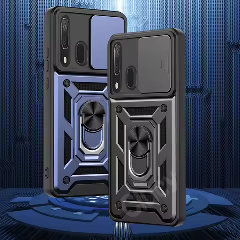 Shockproof Armor Case For Samsung Galaxy A50 A30 A20 A73 A72 A53 A33 A13 A21S A31 A32 A22 Car Magnetic Holder Ring Protect Cover