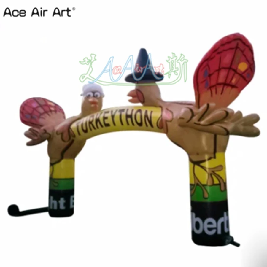 Popular Inflatable Turkey Arch Entrance Used For Welcoming Ceremony/ Lawn Activities Ace Air Art Manufacturing