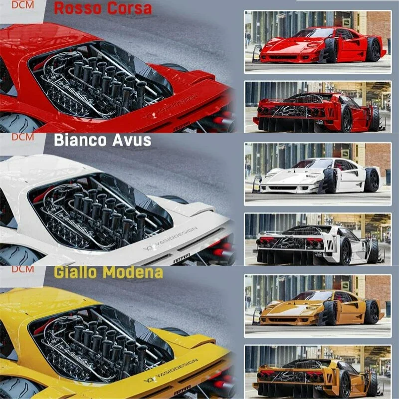 

DCM 1:64 AI.Yasid Custom F40 limited599 Diecast Model Car
