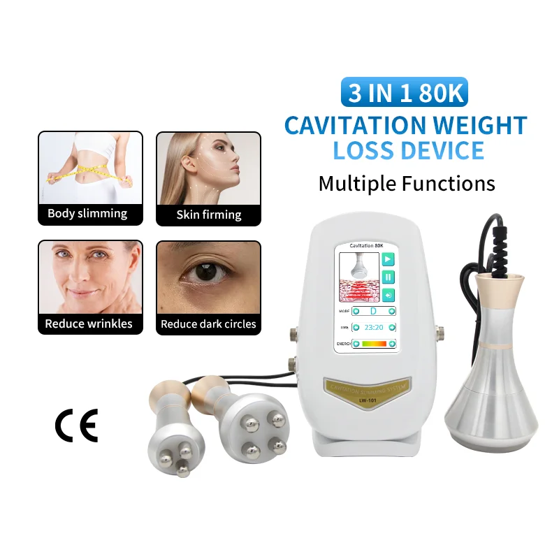 

Многофункциональный аппарат для коррекции фигуры 80K: массажер с радиочастотами, ультразвуком и кавитацией для похудения, снятия боли и омоложения