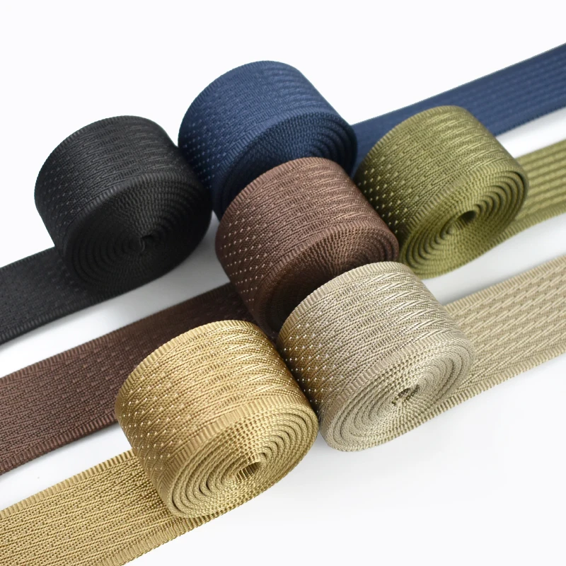 

1-5M 2.4mm Thick Nylon Webbing for Crochet Bags Ribbon Strap Clothes Decorative Braid Safety Belt Bias Binding Pet Collar Tape