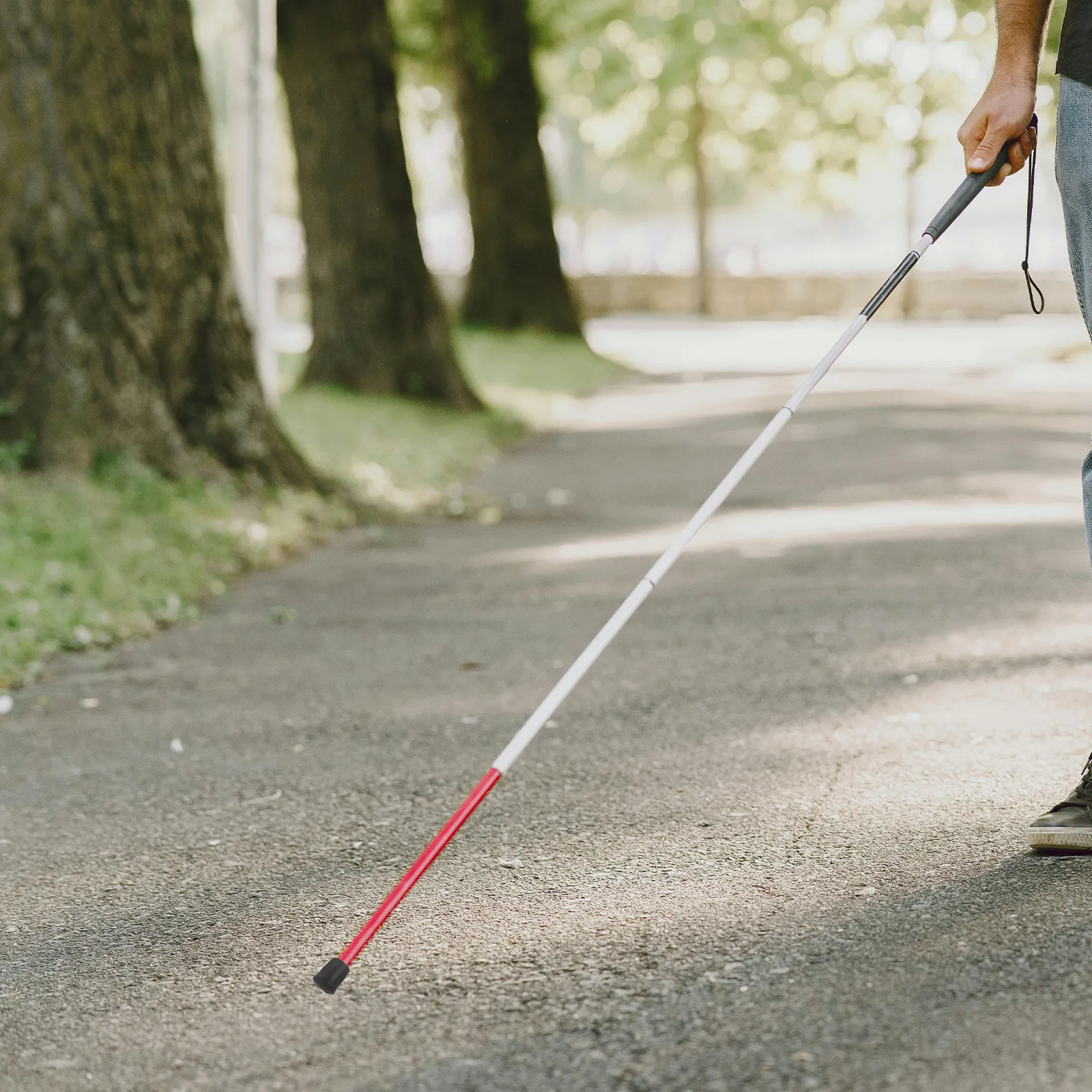Blind Cane Tip Replacement: Walking Sticks Rubber Tips Heavy Duty Crutches End Cap For Senior Elderly Disabled People Mobility A