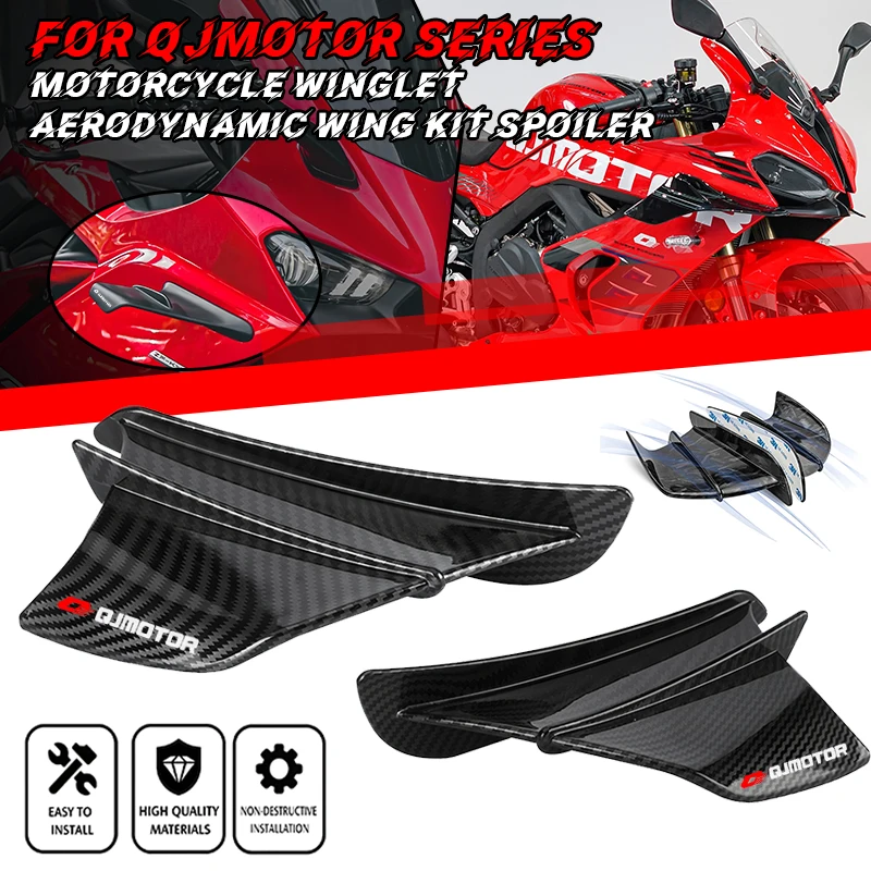 For QJMOTOR Qjmoto SRK SRK800 SRK250 SRK450 SRK600 SRK600RS SRK550 SRK550S Motorcycle Winglet Aerodynamic Wing Kit Spoiler