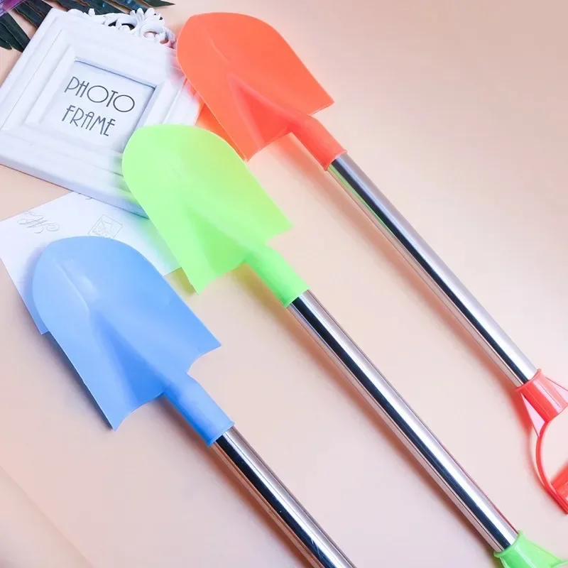 Stainless Steel Children Beach Shovel Pointed Sand Snow Shovel Thickened Outdoor Toy for Kids Play House Gift