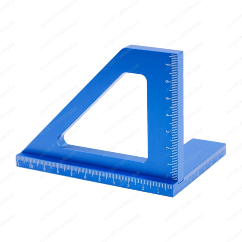 Aluminum alloy high-precision triangular ruler 45-degree scribing ruler 90-degree angle ruler woodworking scribing tool