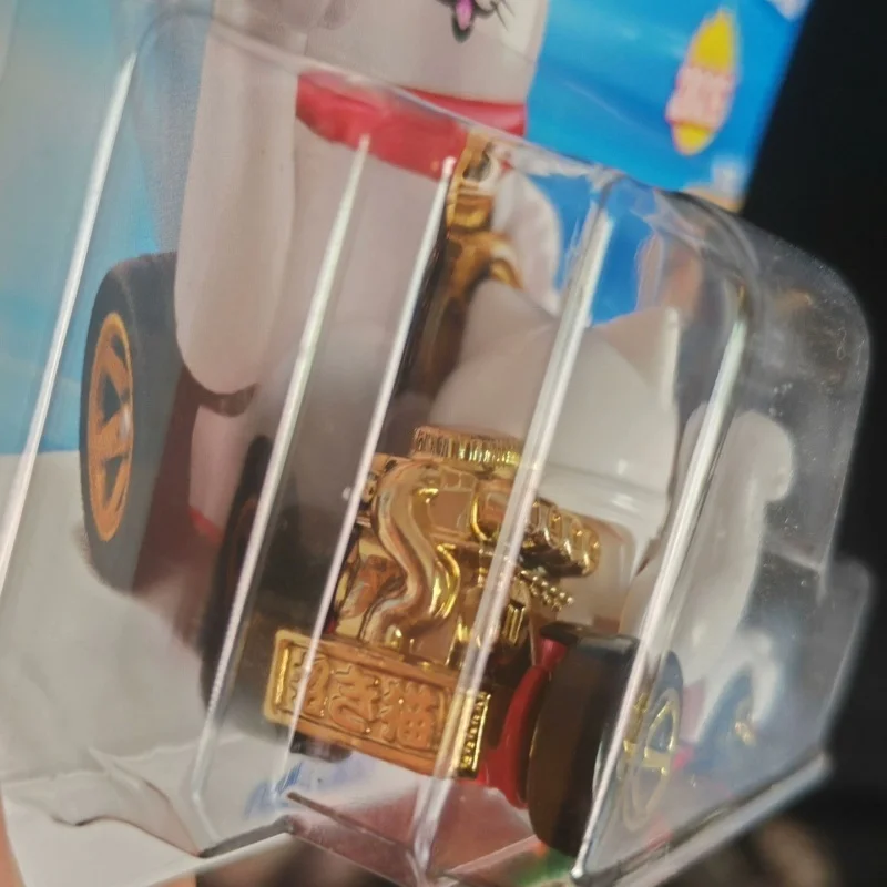 Nowy Oryginalny Model Autka Hot Wheels Szczęśliwy Kot, Zabawka Inercyjna, Kolekcjonerski Prezent Świąteczny, Ozdoba na Biurko, Dostępny od Ręki ﻿