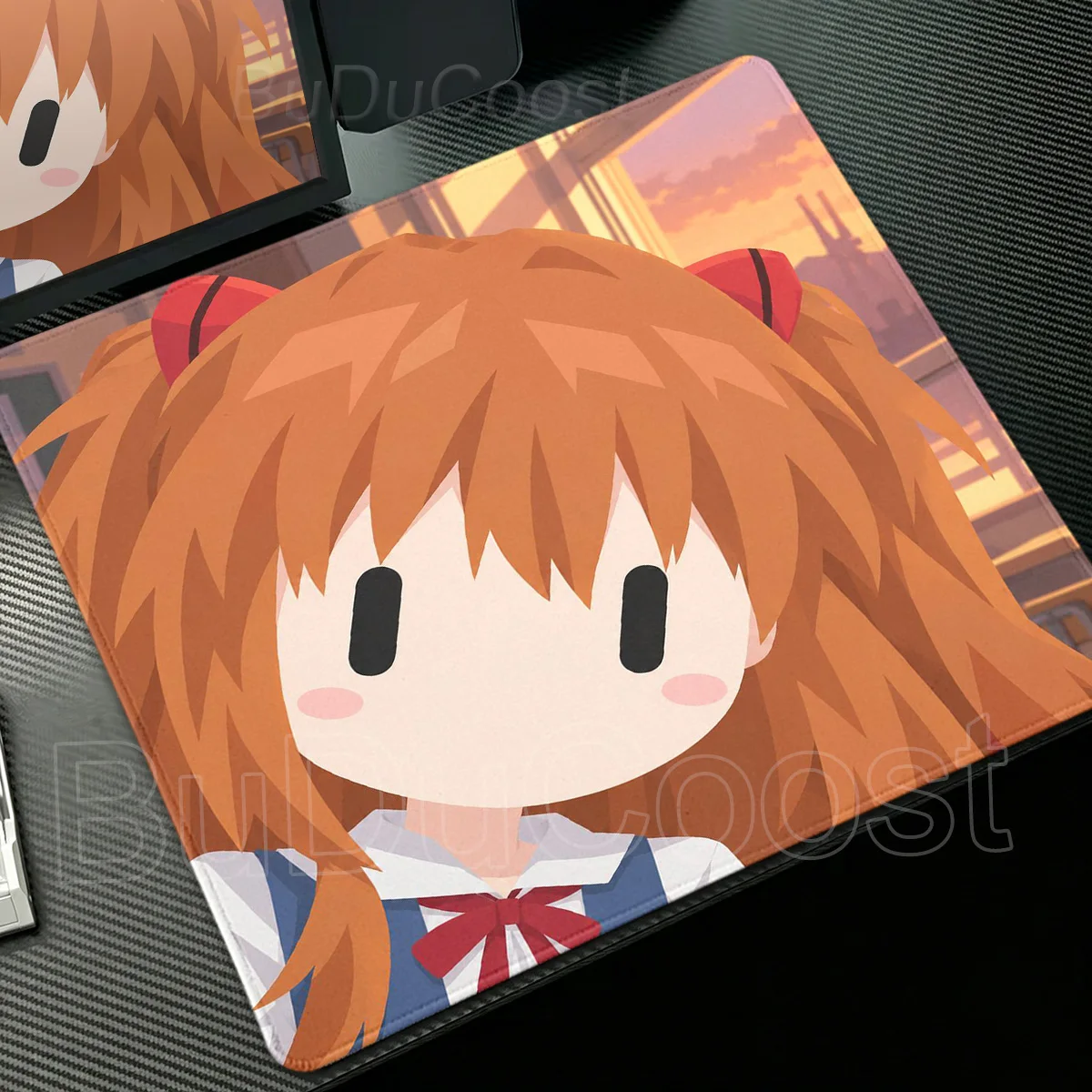 XS Anime HD E-Evangelions Mouse Pad Small Rubber Anti-Slip Locking Edge Washable Deskpad PC Gamers Mechanical Keyboard Tabldmat