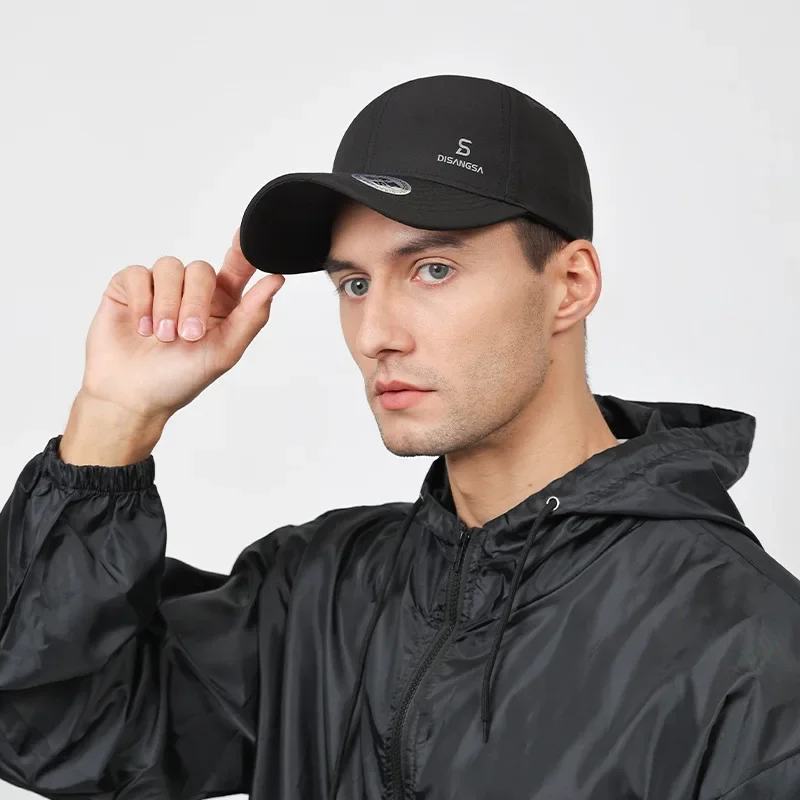 Men Four Seasons Quick Dry Waterproof Baseball Cap Hard-top Breathable Wicking Sweat Hat Women Outdoor Adjustable Snapback Caps