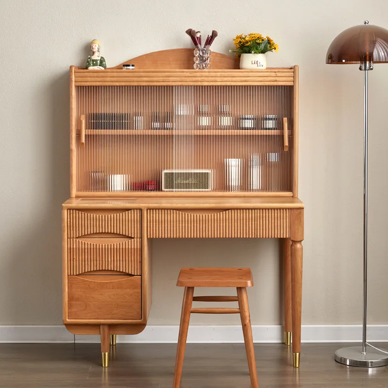 

Customizable Nordic solid wood cherry wood sunrise dresser