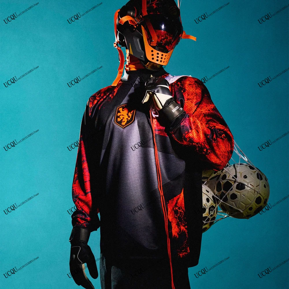 هولندا هوليوود حفظة كم طويل 2025-26 جديد وصول المنزل جيرسي كرة القدم البلد ثلاثية الأبعاد طباعة السراويل الكبار طفل تي شيرت غير رسمي #1