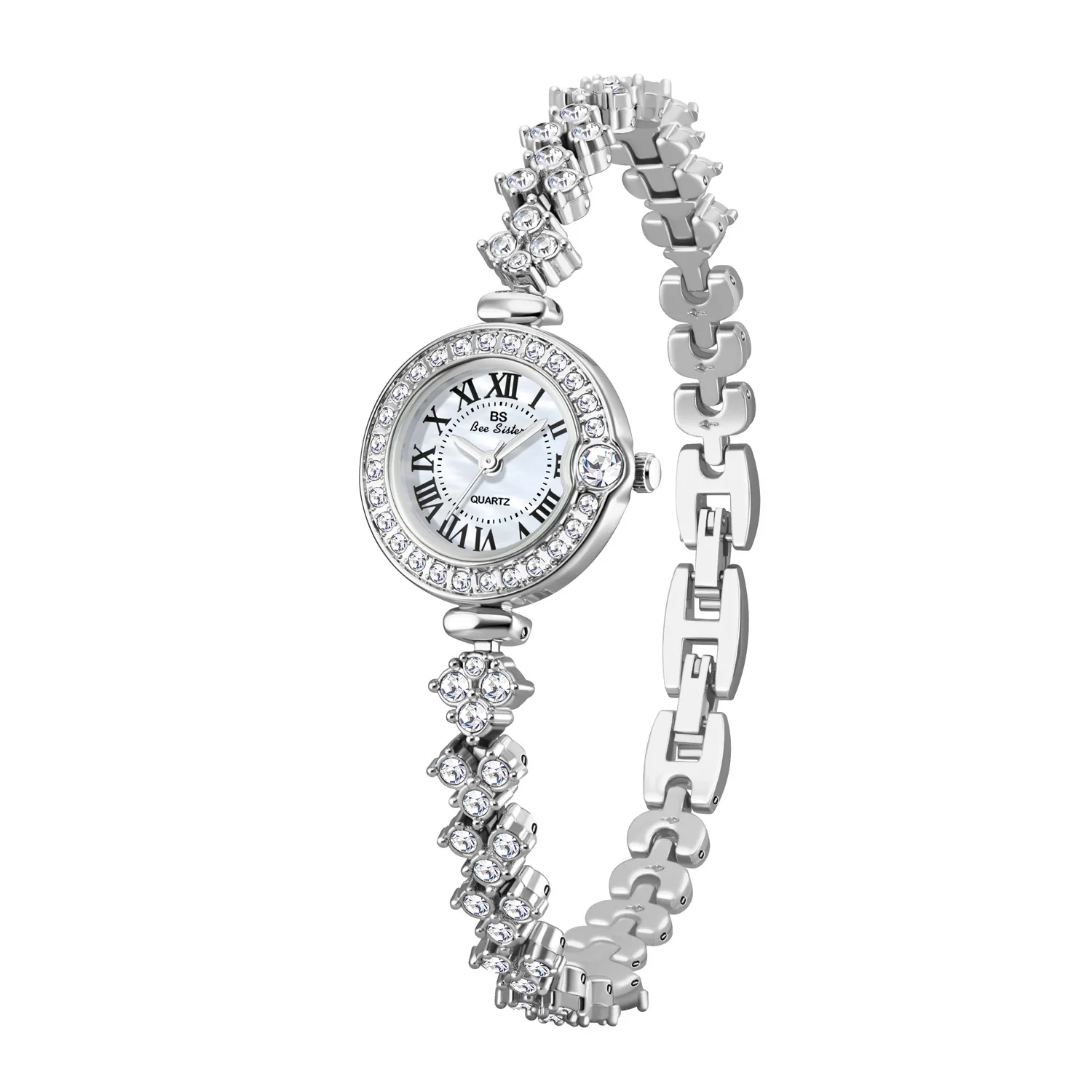 New Product Launch Luxury Flower Water Diamond Bracelet Jewelry Women\'s Watch Elegant and Unique Quartz Watch FA1712