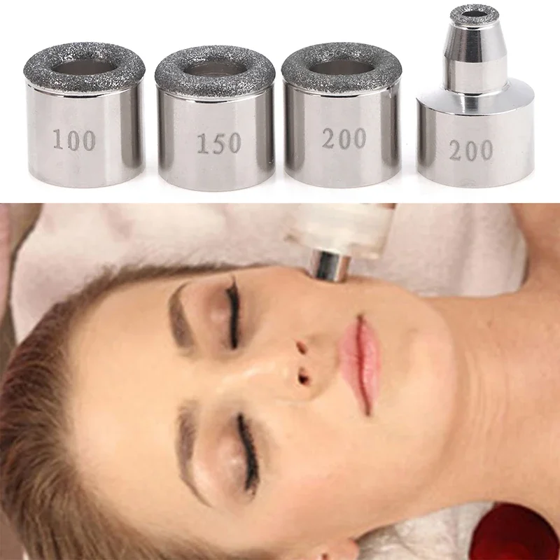 Punta de microdermoabrasión, cabezal de de dermoabrasión de repuesto para máquina de belleza, cuidado de la piel, puntas de repuesto de dermoabrasión de diamante 100/200 #