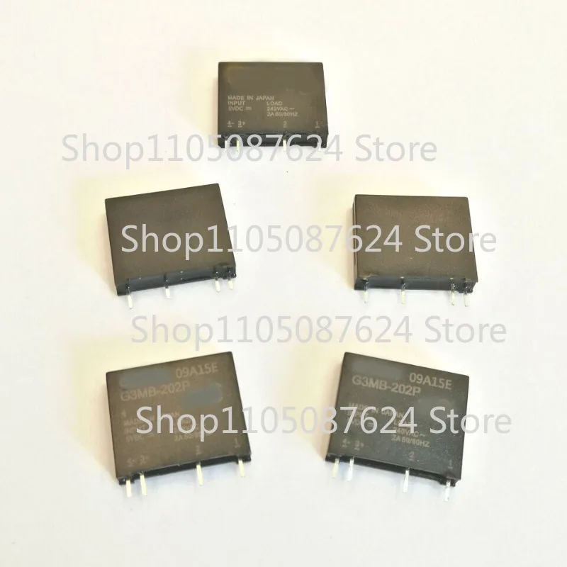 ZZZ 5Pcs   Solid State Relay SSR G3MB-202P 240V AC/DC / 2A Load 5V 10mA Control