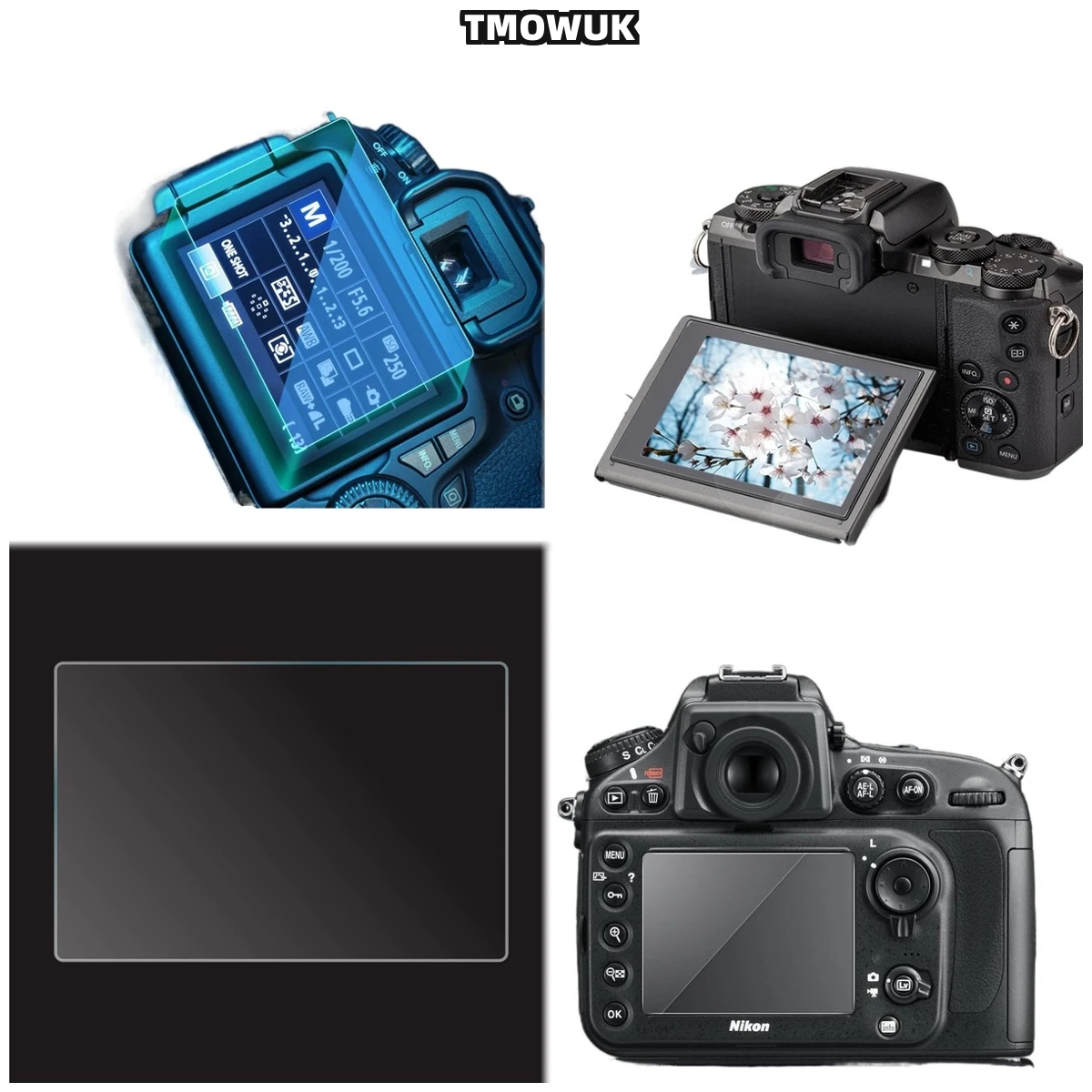 

For Nikon D7500 HD Clear Tempered Glass Screen Protector 9H Hardness Anti-Scratch LCD Film
