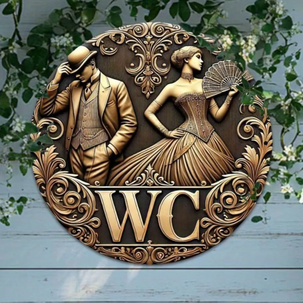 2D-Vintage-Dekor im viktorianischen Stil – 1 Stück | Elegantes Musterdesign | Einfach zu installieren |   Bar/Café/Raumdekoration |   Geschenk für Freunde und Familie“