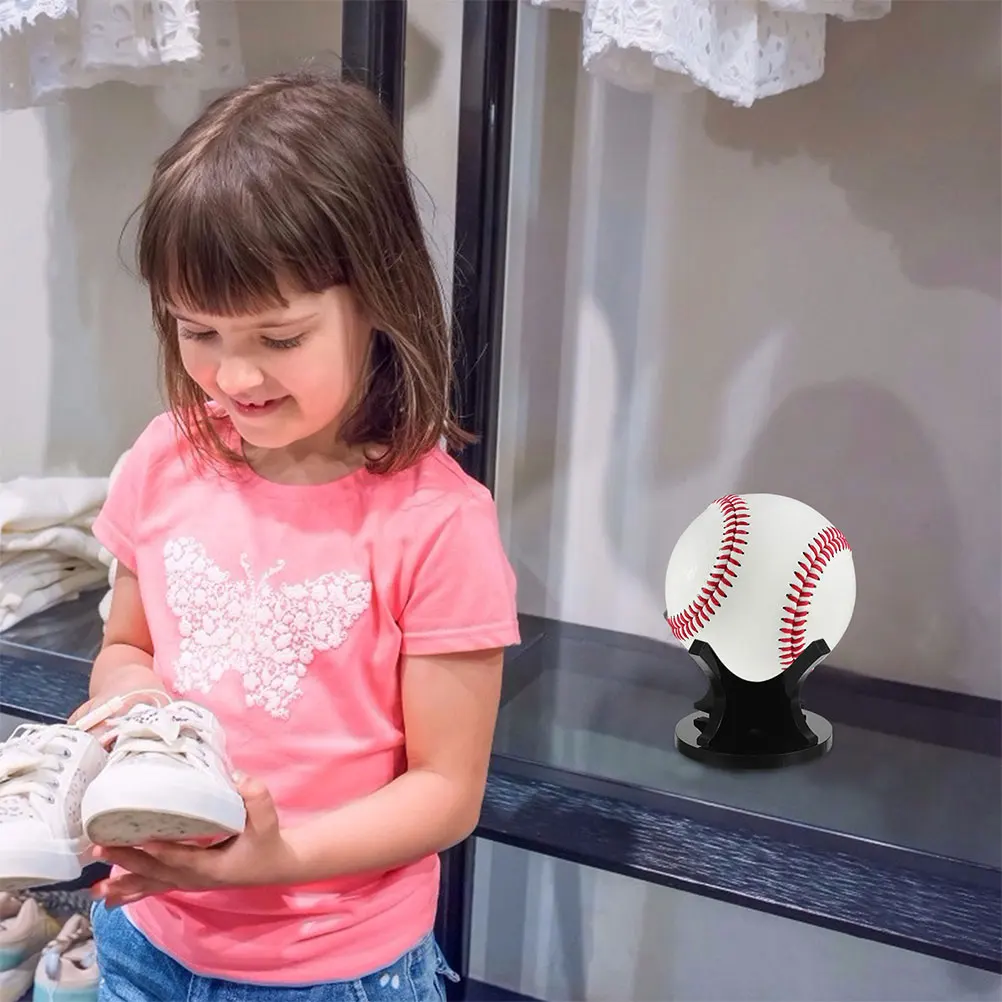 

4Pcs Baseball Display Rack Acrylic Small Balls Holder Sport Ball Stand Baseball Golf Softball Tennis Sphere Display Shelf Black