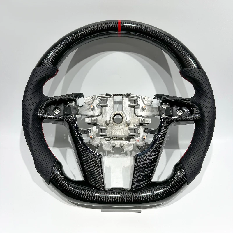

Factory Direct Car Sale For Retail And Customization Black Leather And Carbon Fiber Car Steering Wheel For pontiac Holden G8