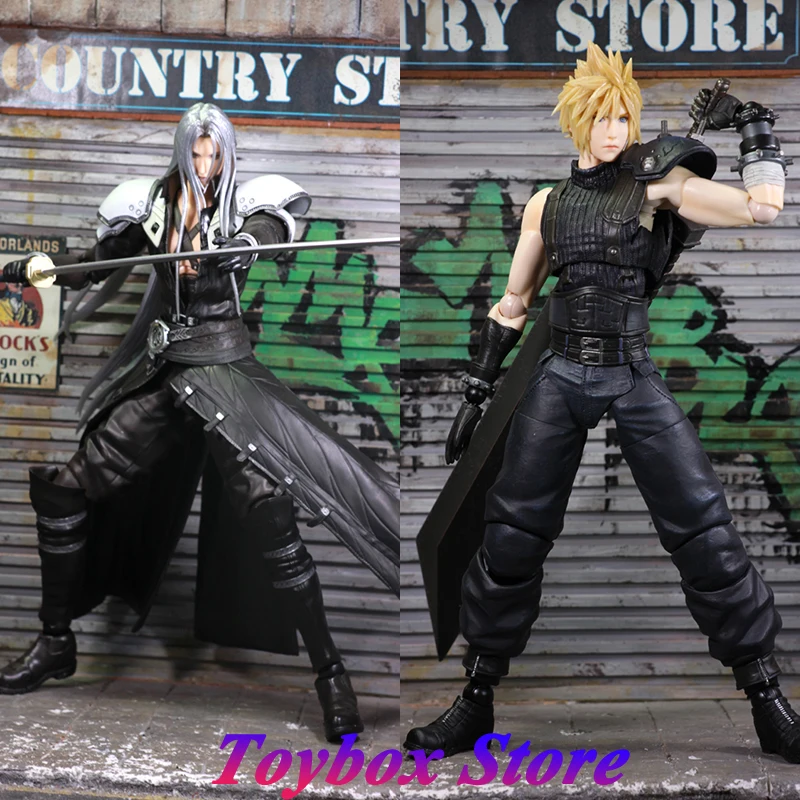 

Original PlayArts Series 25CM Anime Claud Sephiroth Delicate Mini Anime Movable Action Figure Fans Best Collectible Model Dolls