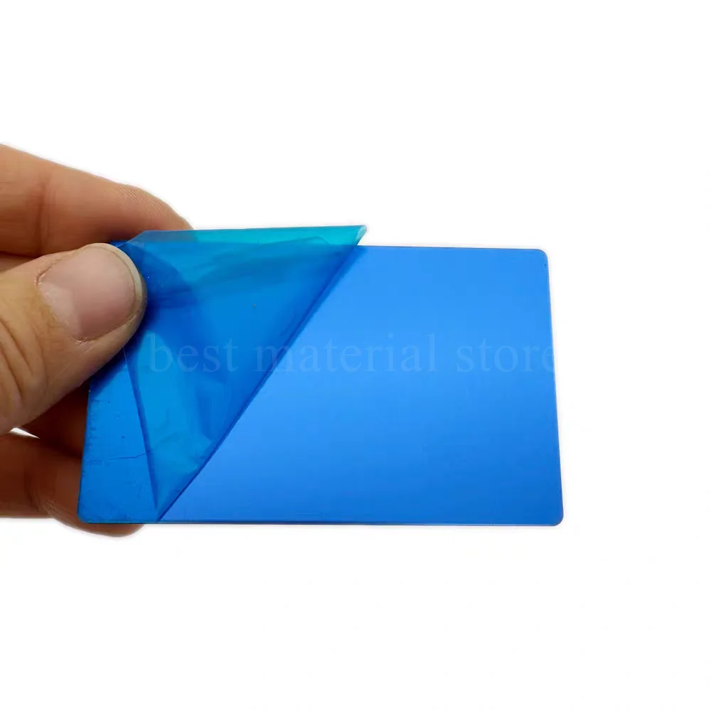 3 قطعة أسود أزرق أحمر وسادة الطباعة بأكسيد ورقة ألومنيوم فارغة لوح فولاذي مخصص مرآة فارغة النقش بالليزر بمناسبة المجلس