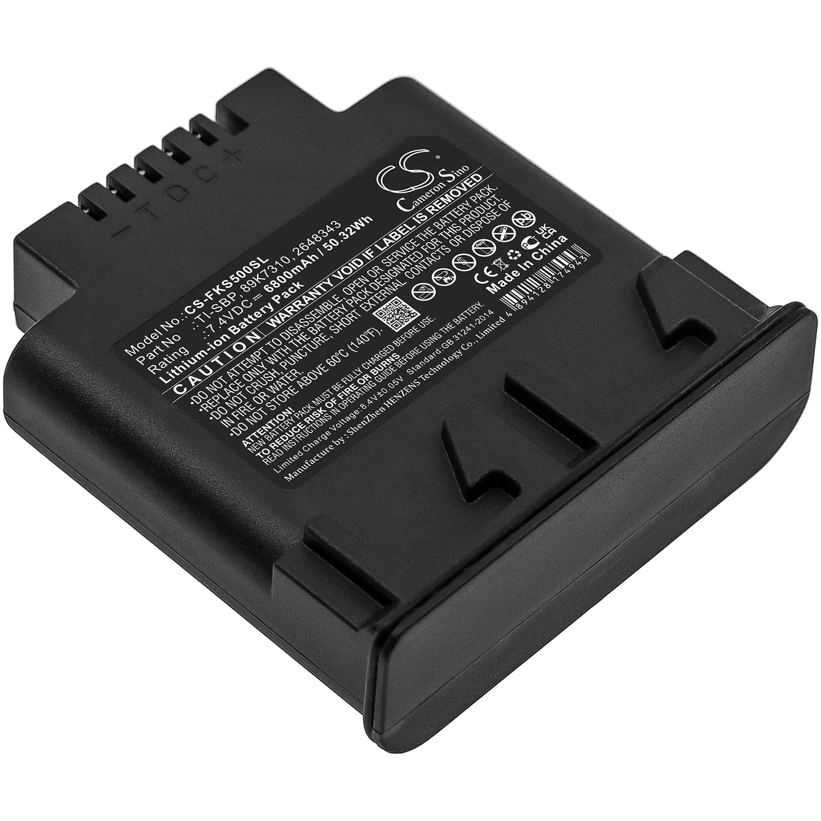 

CS Thermal Camera Battery Fluke for IR SMART Flexcam Ti50FT Ti55FT TiR3FT 4FT Fits 2648343 TI-SBP 89K7310 CS-FKS500SL 6800mAh