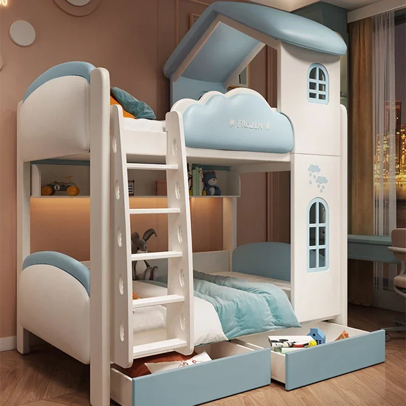 سرير الصبي للأطفال، أشياء عائلية، سرير فردي، بيرسيو بطابقين للأطفال ‌   Lіko Handrail Safety Bassinets Cribs Storage Girl