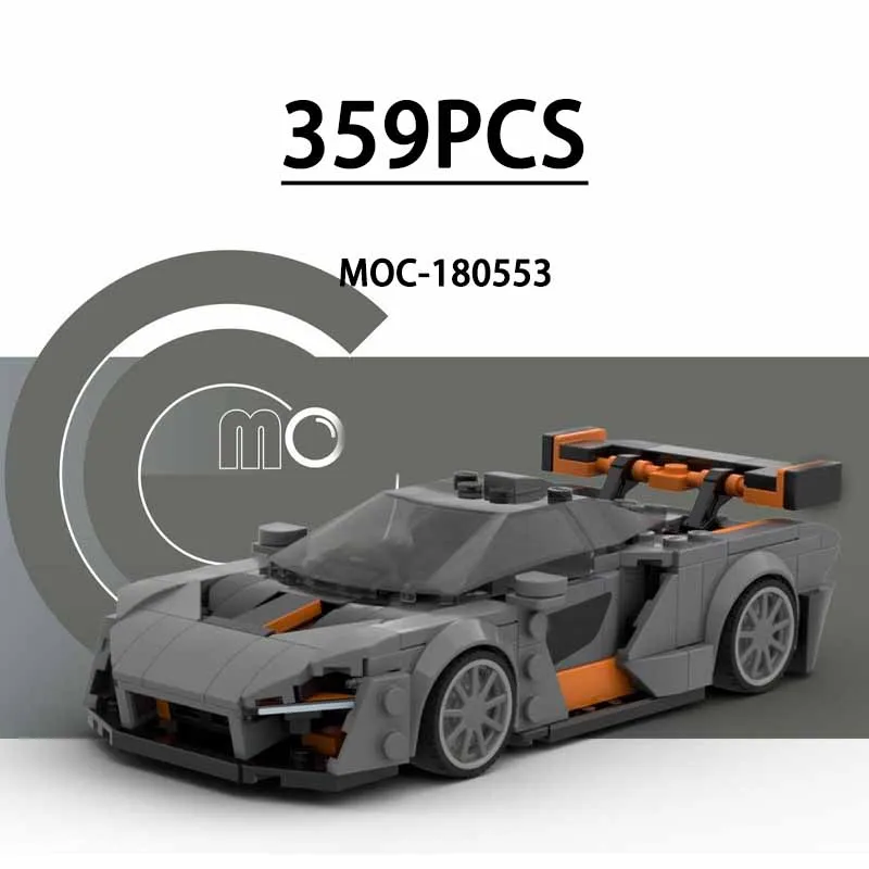 

MOC-180553 Гоночный автомобиль Строительные блоки 8-сеточный Чемпионский автомобиль 359 шт. Детский подарок на день рождения Рождественская игрушка в подарок